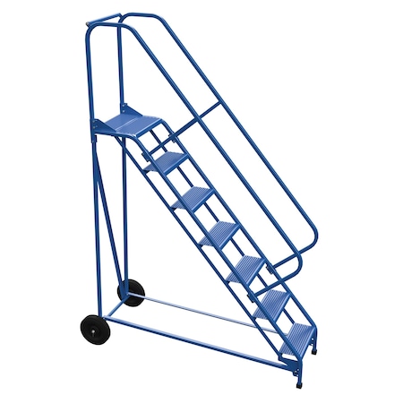 Vestil 100 H Steel Roll A Fold Ladder, 50 deg., Perf, 7 Step, 7 in Steps LAD-RAF-7-P-EZ